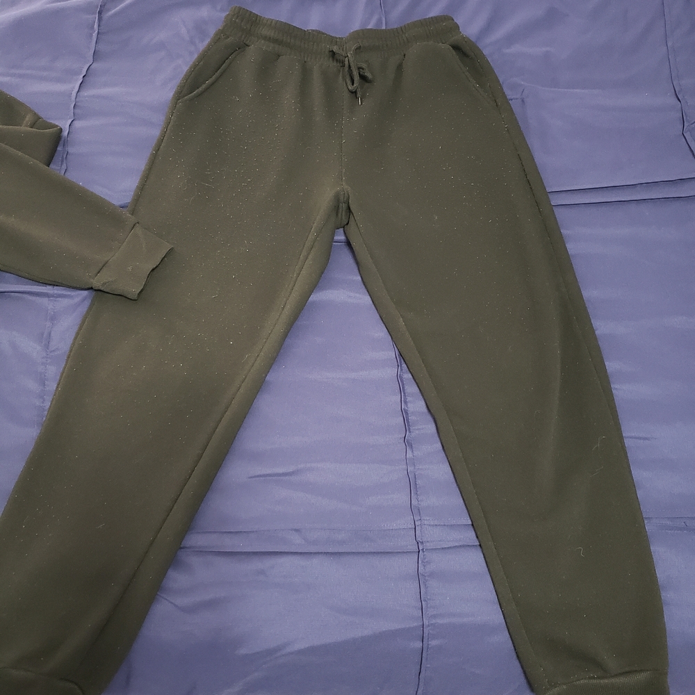 Shein/Manfinity Black Tracksuit Set - Picture 3 of 5
